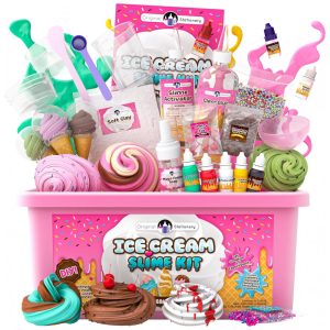 Kit de Slime Divertido Fábrica de Sorvete Fofa com 31 Complementos 7 a 12 Anos Original Stationery