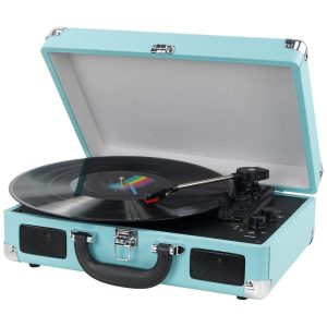 Vitrola Toca Discos 3 Velocidades com USB e Entrada AUX 45 RPM 110v DIGITNOW 8541736463 Azul