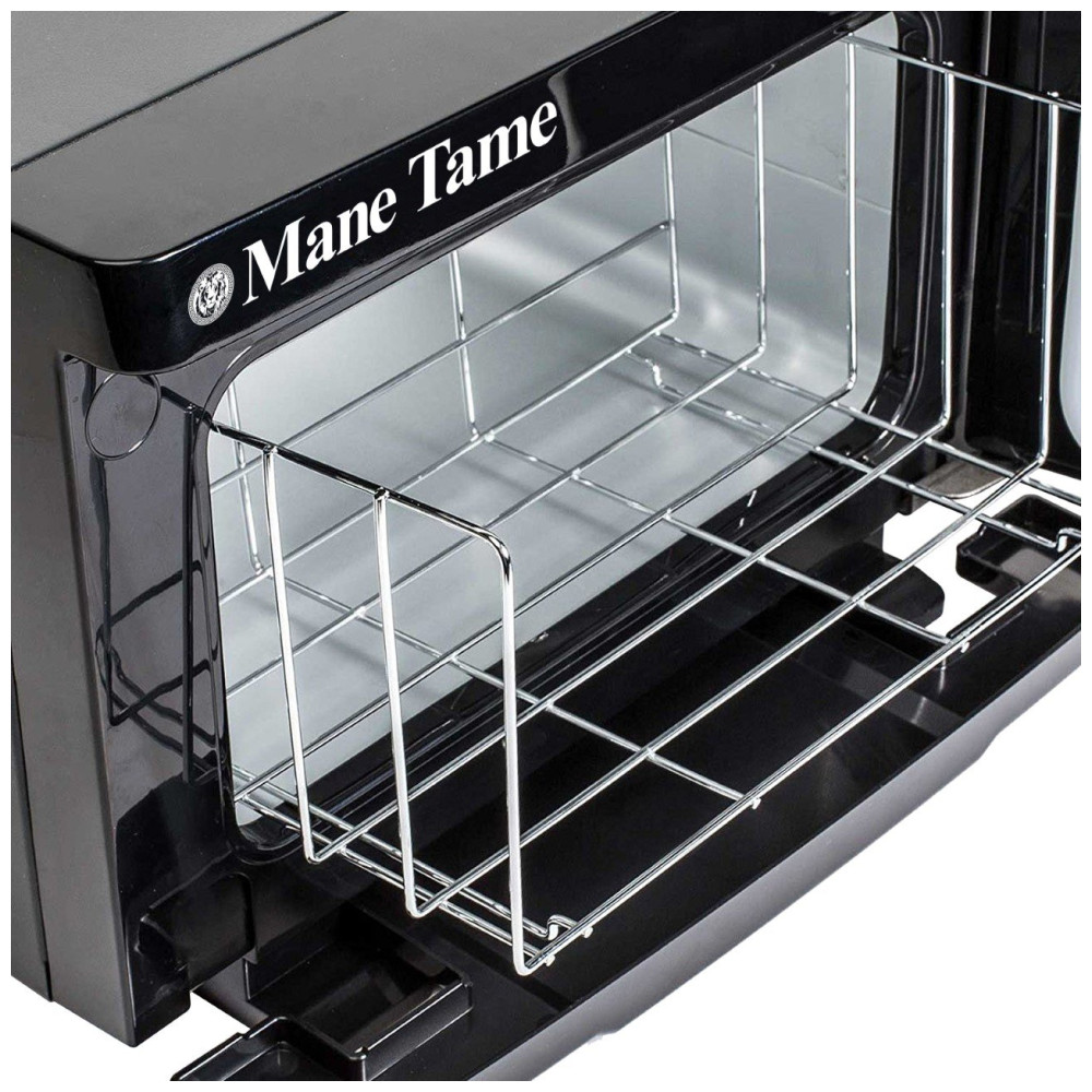 Aquecedor de Toalhas Profissional com UV para até 11 Toalhas Faciais Ideal para Barbearias 110V MANE TAME Preto - Imagem 3