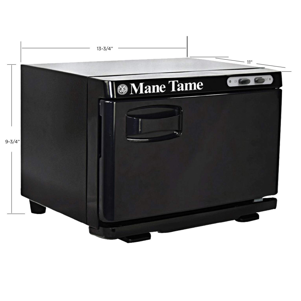 Aquecedor de Toalhas Profissional com UV para até 11 Toalhas Faciais Ideal para Barbearias 110V MANE TAME Preto - Imagem 4