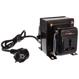 Transformador de Tensão Elevador e Redutor para 110 V e 220 240 V 500 W Simran THG 500T Preto