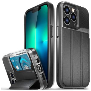 Capinha Compatível com iPhone 13 pro a Prova d com Vidro Temperado VENA VN2081 Preto