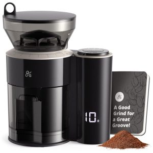 Moedor de Café Elétrico com Tela LED 110V Greater Goods Preto