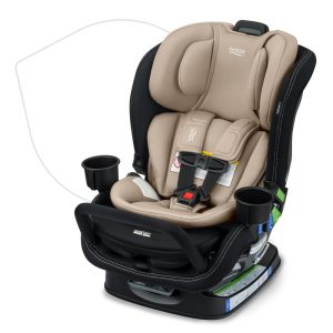 Cadeirinha de Bebê Conversível Britax Poplar S 2 em 1 Design Slim de 43 cm Tecnologia ClickTight Modelo Sand Onyx Cinto de Segurança.