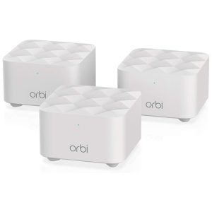 Orbi Roteador Wi Fi Mesh Vel 12 Gbps Área 418m2 3 Unid NETGEAR RBK13 100NAS Branco