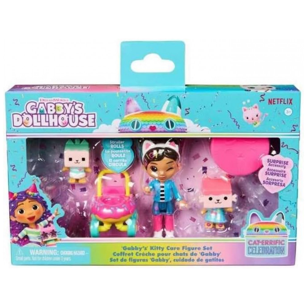 Conjunto de Figuras de Cuidados com os Gatinhos da Casa de Bonecas da Gabby: Gabby, Baby Box, Baby Benny Box,Gabby's Dollhouse - Imagem 2