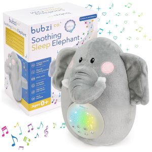 Máquina de Som Ruído para Bebês Recém Nascidos com Luzes Porquinho BUBZI CO Rosa