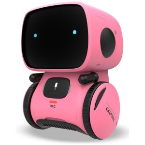KaeKid Robô para Meninas 35cm: Interativo Sensor de Toque Voz Reconhecimento de Fala Canto Dança Repetição e Gravação