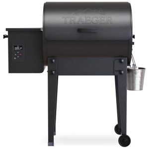 Churrasqueira á Pellet de Madeira com Controle de temperatura de Precisão e Superfície de Cozimento Total 1935 cm2 Traeger Preta