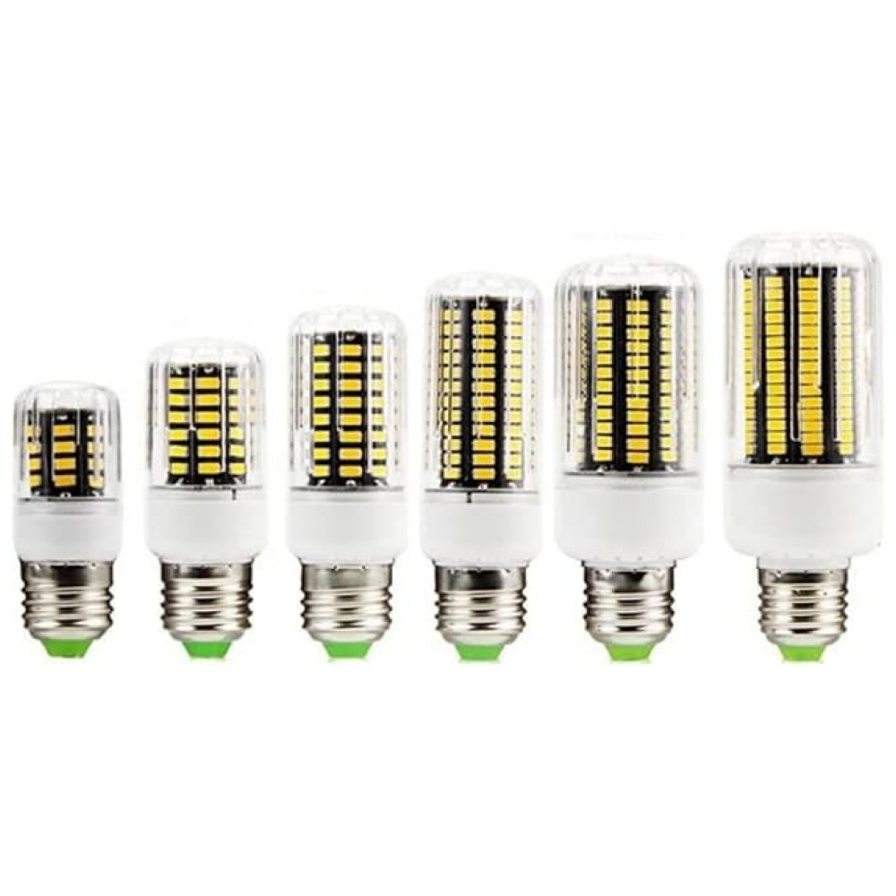 YSJX Lâmpadas LED Milho 9W, Pacote com 10 Unidades, Base E27, SMD5736, Voltagem AC85V-265V, Luz Branca para Uso Residencial Interno, Generic
