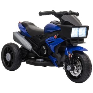 Aosom Moto Elétrica 1 Assento 12V com Luzes de LED Azul