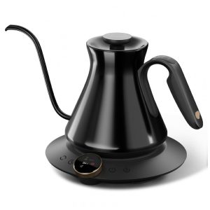 Chaleira elétrica Cocinare Soulagues 06L bico pescoço de ganso tela colorida controle de temperatura 1500W 110V