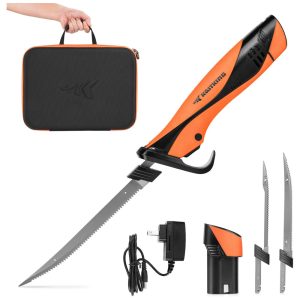 Facão Elétrico Sem Fio KastKing com Lâminas Ultracortantes Speed Demon Pro Recarregável