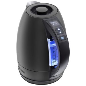 Chaleira Elétrica 18 Litros com Controle de Temperatura e 5 Predefinições Aço Inoxidável 110V Chefman Preta