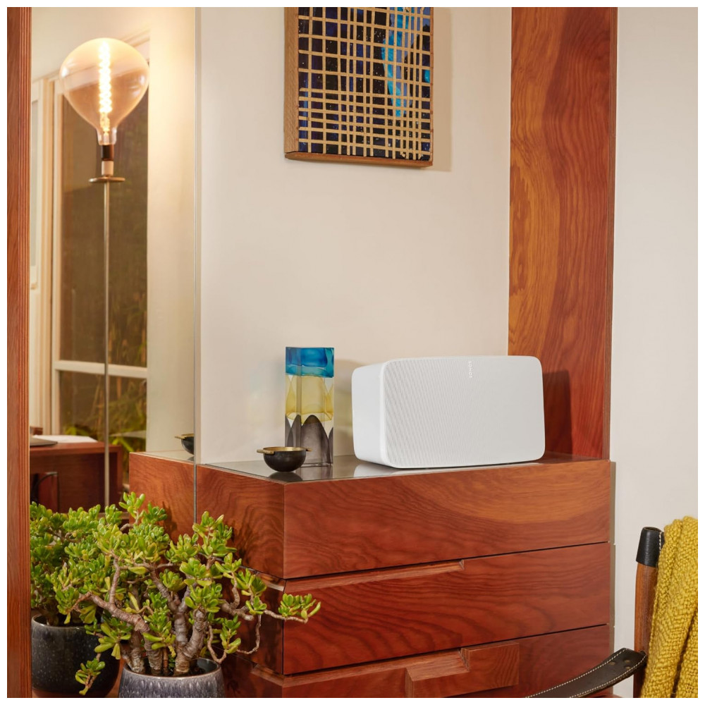 Sonos Five Alto-Falante Wireless de Alta Fidelidade com Som Estéreo, Entrada Auxiliar, Trueplay, Wi-Fi, Ethernet, Acabamento Fosco – Branco - Imagem 6
