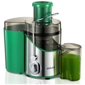 Extrator de Suco Juilist 762 cm para Frutas e Vegetais 3 Velocidades Motor de 400W Fácil de Limpar - Verde