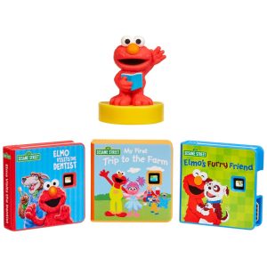 Coleção de Histórias para Máquina dos Sonhos Little Tikes 1 Personagem e 3 Historias Vila Sésamo Elmo Friends