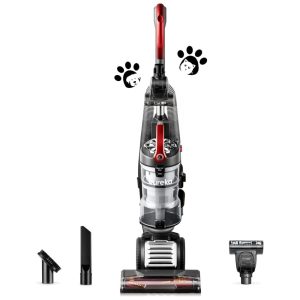 Aspirador de Pó sem Saco Vertical com Direção Giratória para Piso Duro e Pelos de Animais 110V Eureka FloorRover Vermelho
