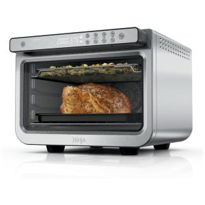 Forno Elétrico de Bancada Digital 10 em 1 com Função Air Fryer Aço Inoxidável 110V 1800W Ninja Prestige Smart XL DT501
