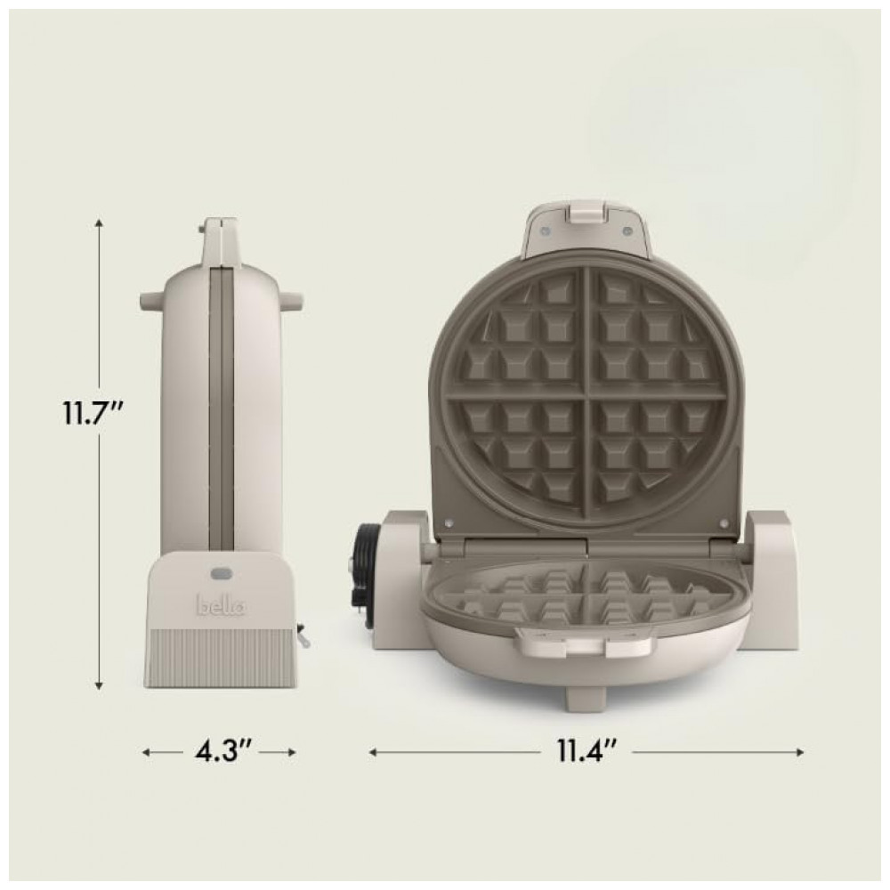 Bella FlipnStore Máquina de Waffles com Revestimento Cerâmico EverGood Antiaderente, Utensílios de Cozinha Compactos, Luz Indicadora de Energia, - Imagem 7
