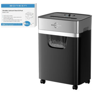 Trituradora de Papel BONSEN 14 Folhas e 50 Folhas de Lubrificante