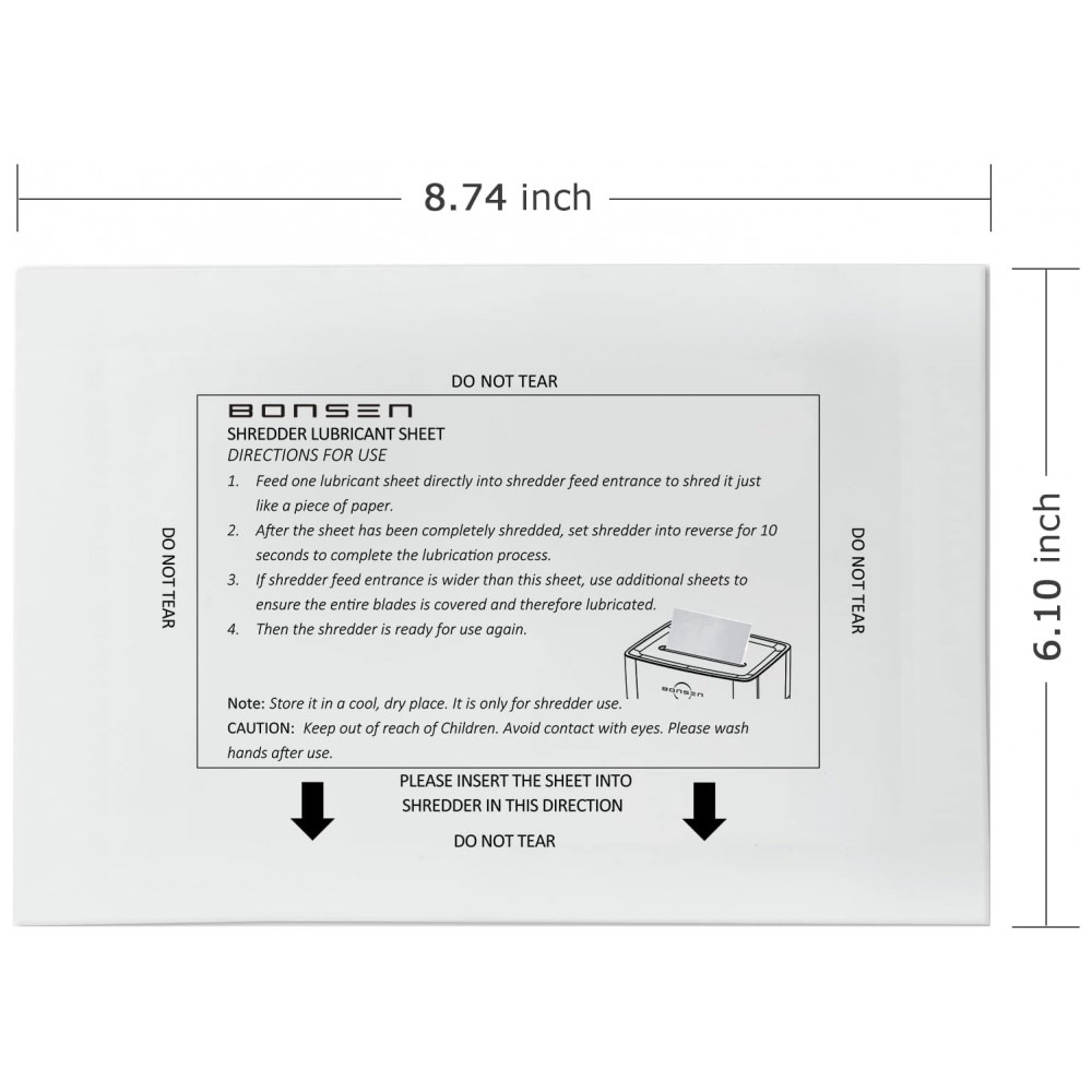Trituradora de Papel BONSEN 14 Folhas e 50 Folhas de Lubrificante - Imagem 9