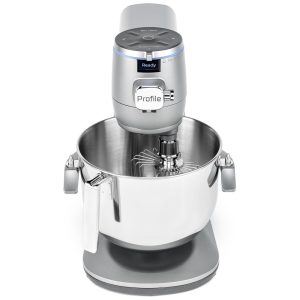 Batedeira com Balança Inteligente Tecnologia Auto Sense Tigela de Aço Inoxidável 66L Gancho de Massa 11 Velocidades e Compatível Amazon Alexa e Google Home 110V 540W GE PROFILE Prata
