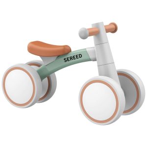 Bicicleta sem Pedal Infantil para Bebês de 1 a 3 anos SEREED Branco