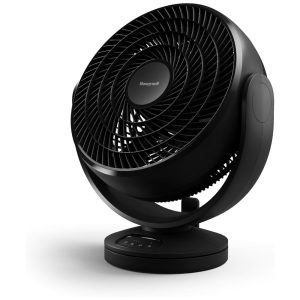 Ventilador Pessoal com Controle Remoto Eletrônico de LED e 3 Velocidades 110V Honeywell HF715 Turbo Force Floor Preto