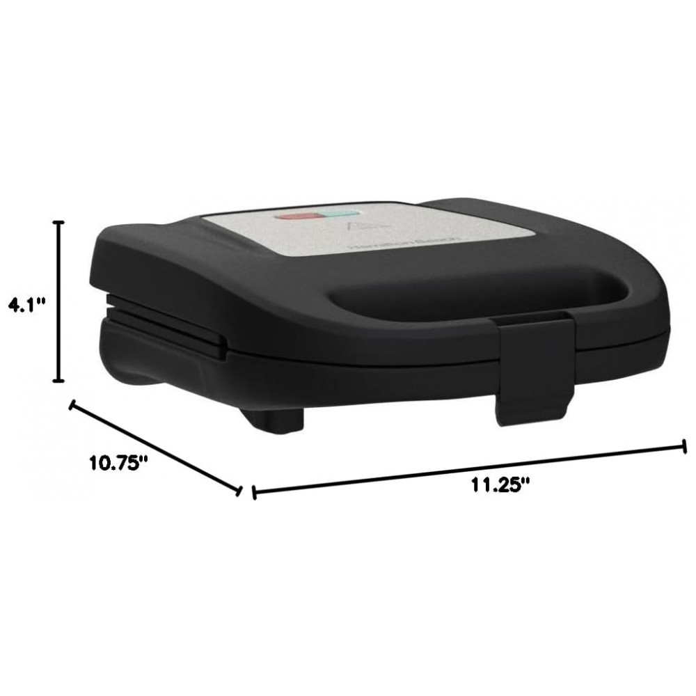 Máquina de Sanduíche Hamilton Beach Elétrica com Placas Antiaderentes Livres de PFAS, Prepara Sanduíches Recheados, Omeletes, Compacta - Imagem 8