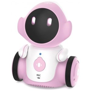Brinquedo Robô Interativo Recarregável com Falas Sensor de Toque e Controle de Voz GILOBABY Rosa