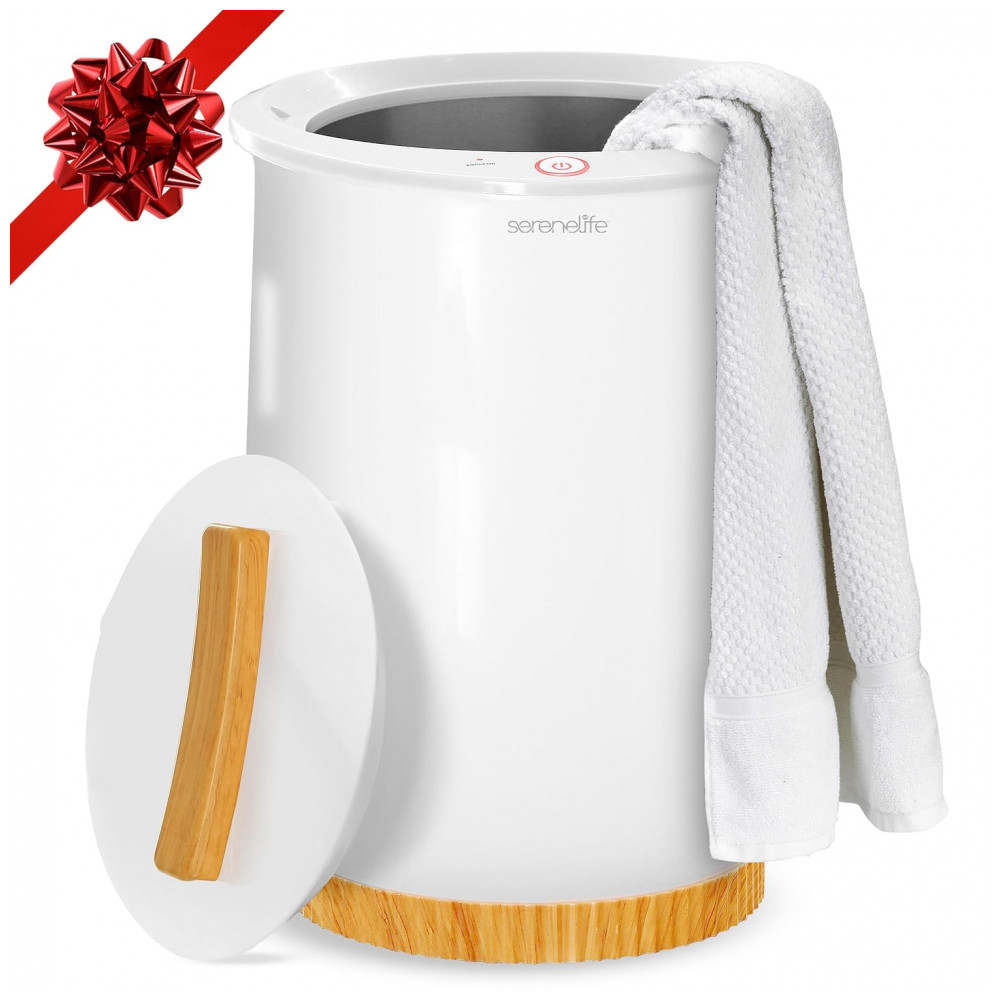 Aquecedor de Toalha Elétrico até 2 Toalhas com Desligamento Automático 110V SereneLife Branco