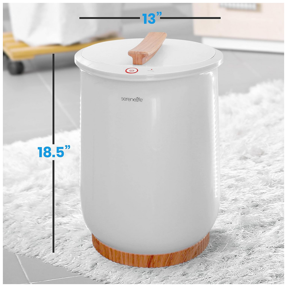 Aquecedor de Toalha Elétrico até 2 Toalhas com Desligamento Automático 110V SereneLife Branco - Imagem 2