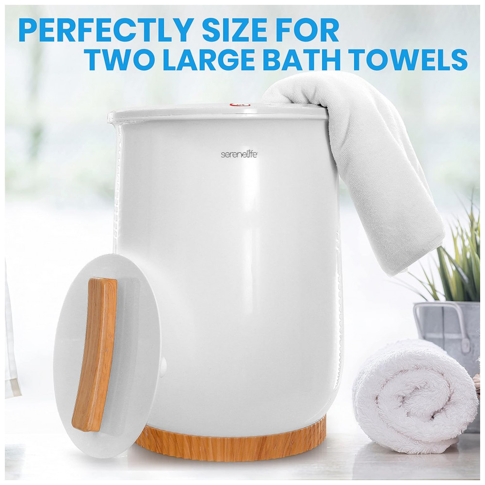 Aquecedor de Toalha Elétrico até 2 Toalhas com Desligamento Automático 110V SereneLife Branco - Imagem 3