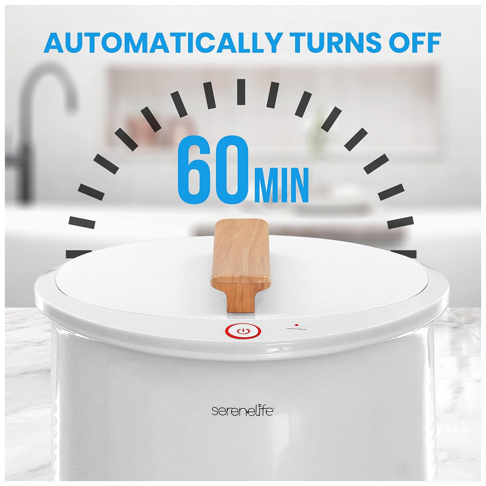 Aquecedor de Toalha Elétrico até 2 Toalhas com Desligamento Automático 110V SereneLife Branco - Imagem 5