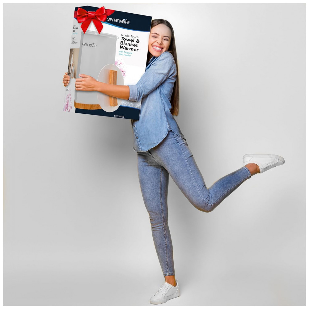 Aquecedor de Toalha Elétrico até 2 Toalhas com Desligamento Automático 110V SereneLife Branco - Imagem 8