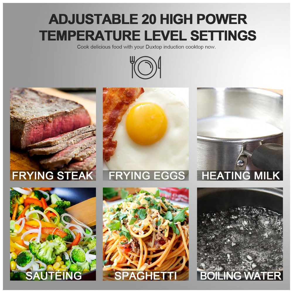 Duxtop 1800W Cooktop de Indução Portátil, Queimador de Bancada, Cor Ouro 9120MCBTM20B - Imagem 7