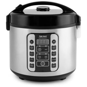 Panela de Arroz Aroma Housewares AROMA® Profissional Panela Digital 5L 20 Xícaras (Cozido) com Vapor Cozimento Lento e 10 Modos Inteligentes.
