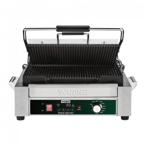 Waring WPG250TX Grelha Panini Sulcada Topo e Base 110V 1800W Superfície  aprox.37x28 cm