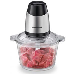 Processador de Alimentos 8 xícaras 110V 300W Homeleader Prata e Preto