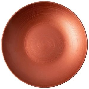 Prato Fundo de 24 cm com Material de Porcelana Premium e Capacidade de 1L Villeroy Boch Preto e Cobre