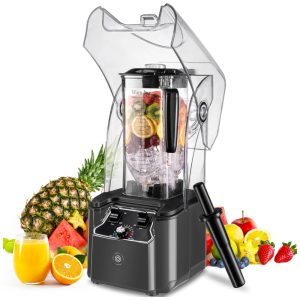 Liquidificador Profissional para Sucos 22 kW com Tampa Silenciosa 22 L 15 Velocidades Lâmina Inox 6 Pás Durável e PotenteOliboni