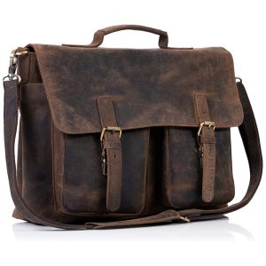 KomalC Bolsas para Laptop de Couro Unissex