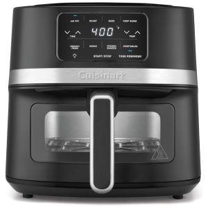 Air Fryer 420 Litros com 4 Programas Cesta e Peças Laváveis 110V 1600W Cuisinart Air 160 Preta