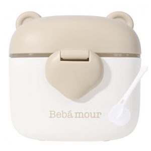 Dispenser de Fórmula Bebamour Café 3 Compartimentos com Colher 450ml