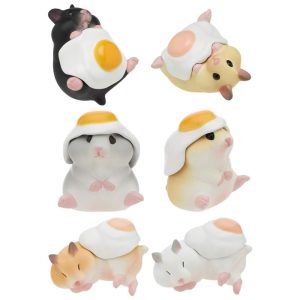 Blind Box Caixa Surpresa Kitan Club Hamster N Ovo: Conjunto de Brinquedo com 1 de 6 Figurinhas Colecionáveis - Decoração Divertida e Versátil.