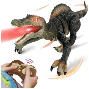 Dinossauro Robô com Controle Remoto Caminhada Realista Rugidos e Spray de Vapor para Crianças Acima de 3 Anos TALGIC