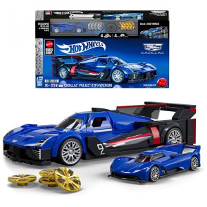 Conjunto de Construção Hot Wheels Speed Series Cadillac Project GTP Hypercar com 236 Peças Detalhes RealistasMattel