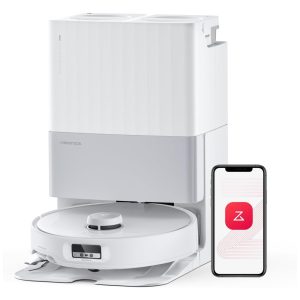 Roborock Qrevo Edge: Robô Aspirador + Esfregão 185kPa Sucção Zero Enroscos Reconhecimento Obstáculos Lavagem Esfregão Água