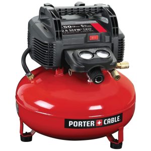 Compressor de Ar Portátil Sem Óleo 26 a 150 PSI 120V PORTER CABLE C2002 Vermelho